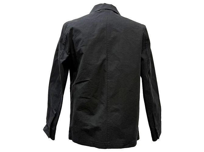 Apc A.P.C. Andre technische Arbeitsjacke aus schwarzer Baumwolle - Ansicht 2