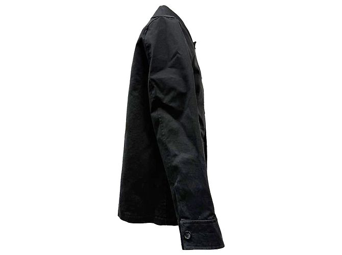 Apc A.P.C. Andre technische Arbeitsjacke aus schwarzer Baumwolle - Ansicht 3