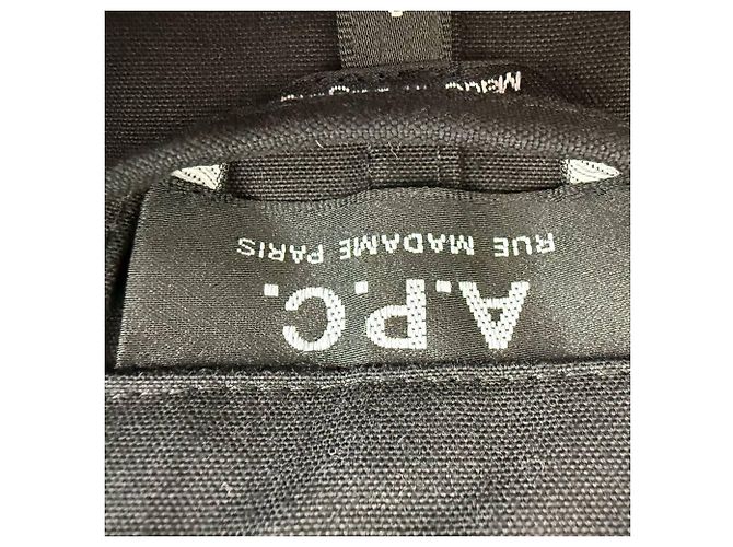 Apc A.P.C. Andre technische Arbeitsjacke aus schwarzer Baumwolle - Ansicht 5