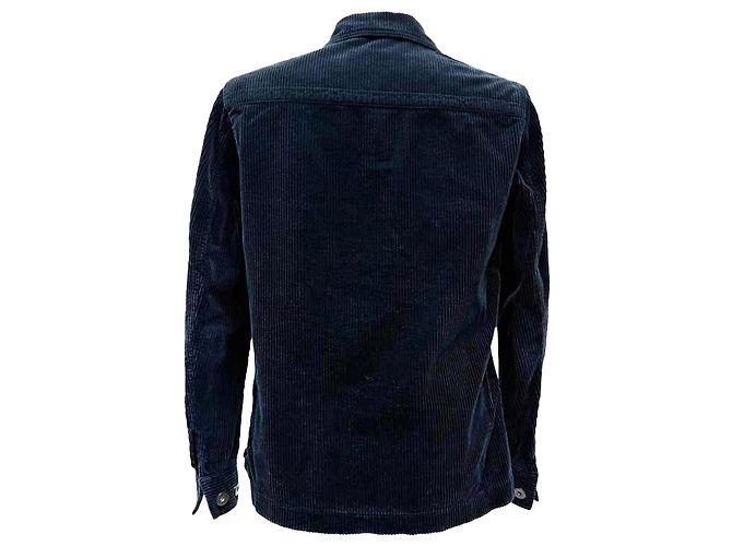 Autre Marque  Mr. P. Single-Breasted Buttoned Jacket in Black Corduroy - view 3