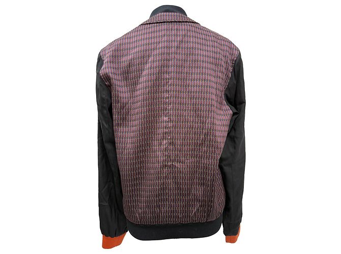 Lanvin Patterned Zipped Bomber Jacket in Multicolor Polyester  Multiple colors - view 3