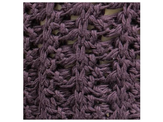 Suéter de algodón morado tejido a ganchillo de Gucci Púrpura - vista 5