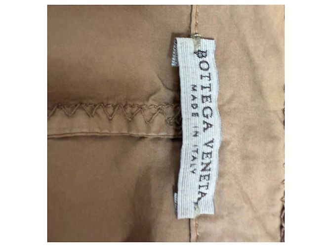 Blazer de algodón marrón de un solo botón con costura detallada Bottega Veneta Castaño Roja - vista 4