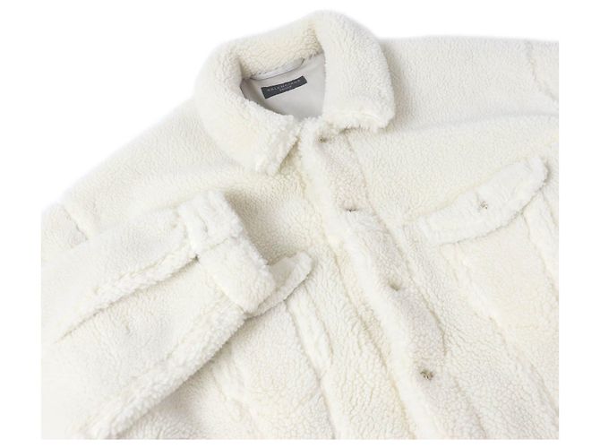 Balenciaga 23AW Polyester-Baumwolljacke Beige Roh - Ansicht 2