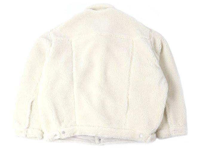 Balenciaga 23AW Polyester-Baumwolljacke Beige Roh - Ansicht 4