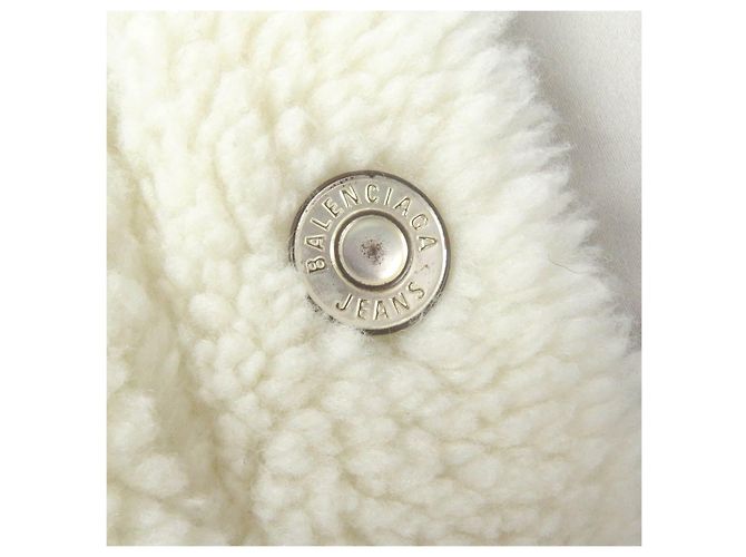 Balenciaga 23AW Polyester-Baumwolljacke Beige Roh - Ansicht 5