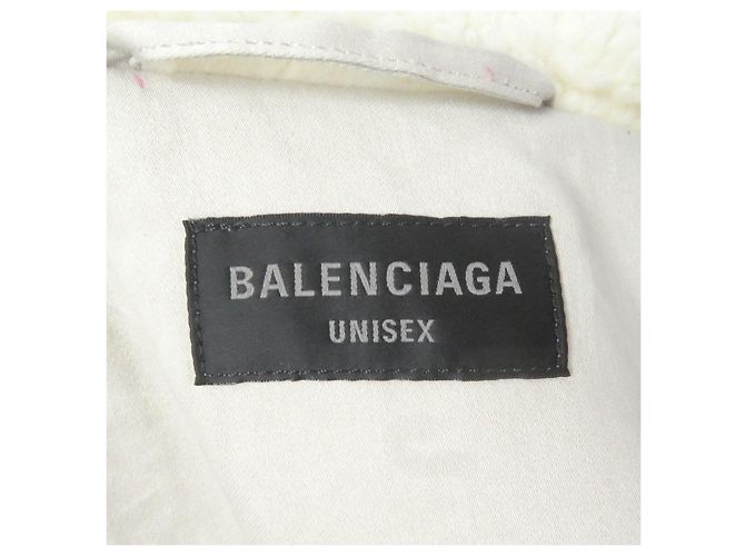 Balenciaga 23AW Polyester-Baumwolljacke Beige Roh - Ansicht 6