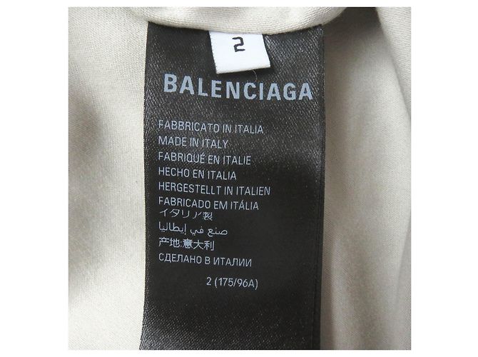 Balenciaga 23AW Polyester-Baumwolljacke Beige Roh - Ansicht 7