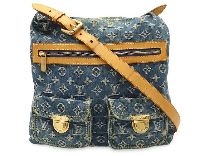 Borsa a Spalla Baggy GM in Denim Monogram Louis Vuitton Blu - vista 2