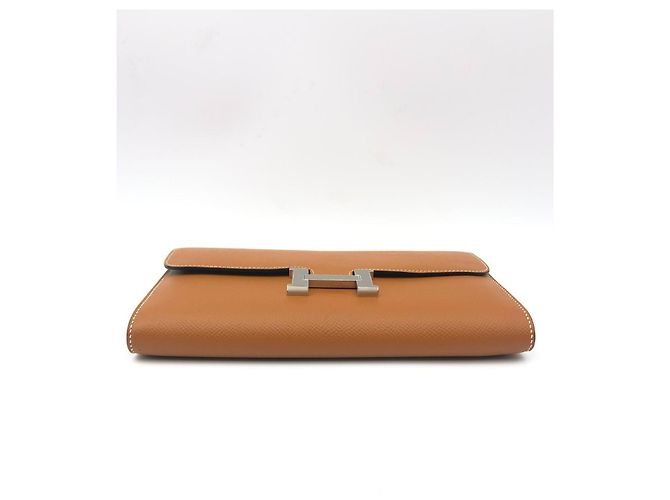 Hermès Geldbörse Leder Gold Golden - Ansicht 11
