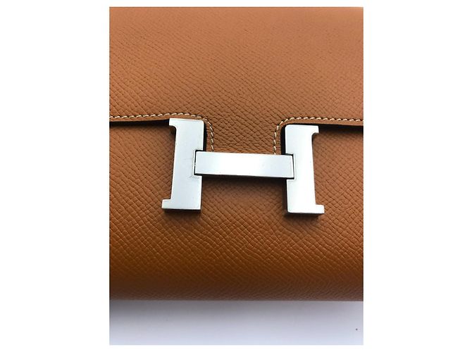 Hermès Geldbörse Leder Gold Golden - Ansicht 5