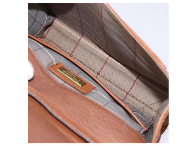 Autre Marque Borsa a Spalla Burberrys in Pelle Marrone Oro Auth bs28020 D'oro - vista 11