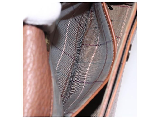 Autre Marque Borsa a Spalla Burberrys in Pelle Marrone Oro Auth bs28020 D'oro - vista 12