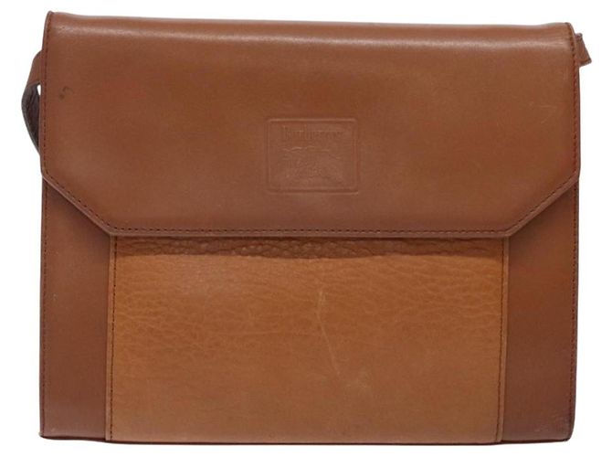 Autre Marque Borsa a Spalla Burberrys in Pelle Marrone Oro Auth bs28020 D'oro - vista 13