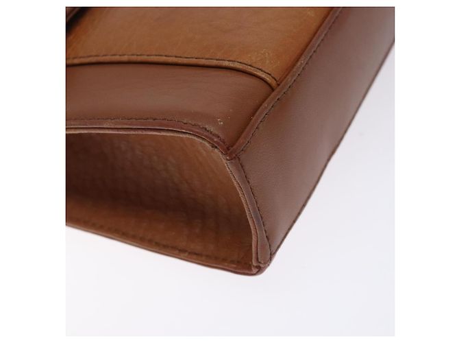 Autre Marque Borsa a Spalla Burberrys in Pelle Marrone Oro Auth bs28020 D'oro - vista 14