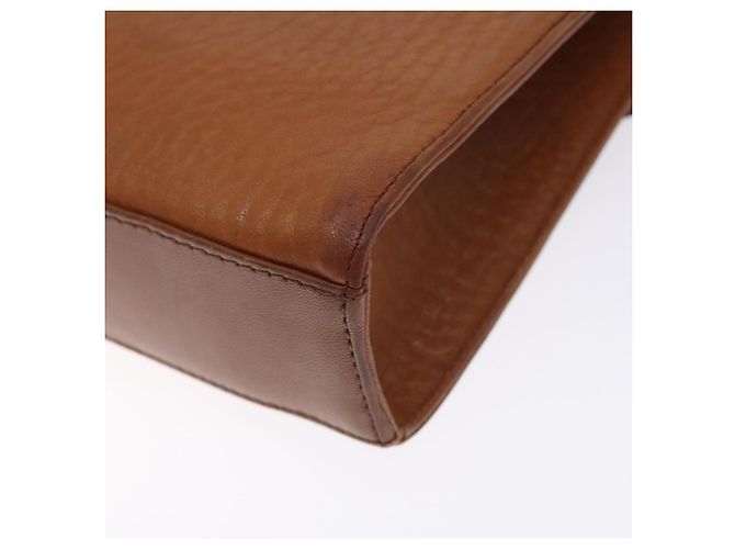 Autre Marque Borsa a Spalla Burberrys in Pelle Marrone Oro Auth bs28020 D'oro - vista 15