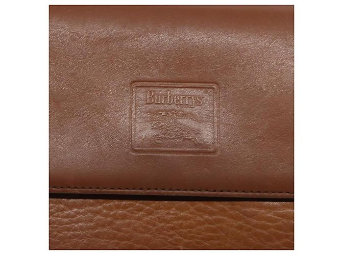 Autre Marque Borsa a Spalla Burberrys in Pelle Marrone Oro Auth bs28020 D'oro - vista 17