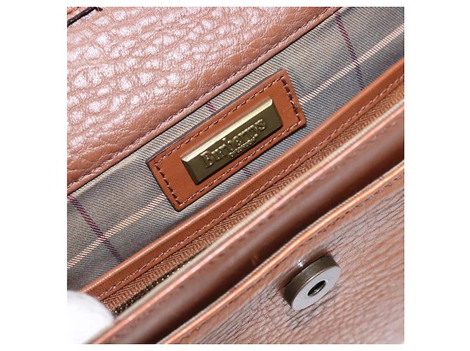 Autre Marque Borsa a Spalla Burberrys in Pelle Marrone Oro Auth bs28020 D'oro - vista 18