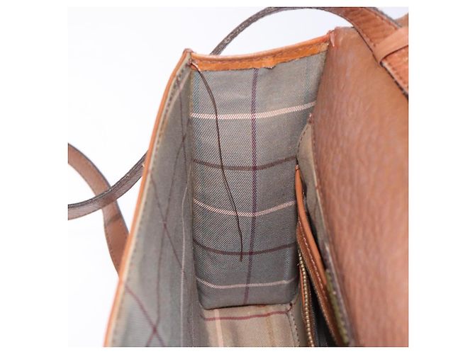 Autre Marque Borsa a Spalla Burberrys in Pelle Marrone Oro Auth bs28020 D'oro - vista 20