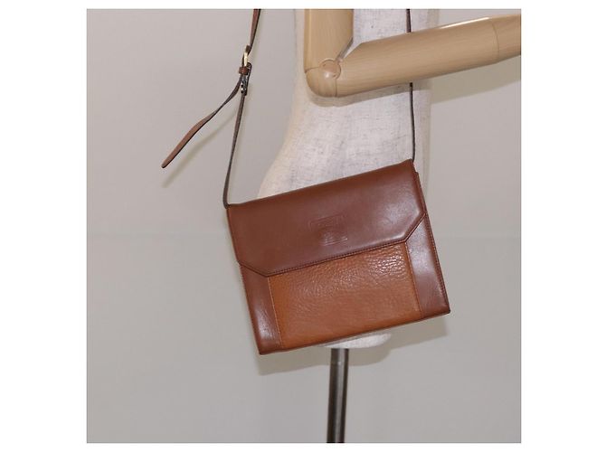 Autre Marque Borsa a Spalla Burberrys in Pelle Marrone Oro Auth bs28020 D'oro - vista 22