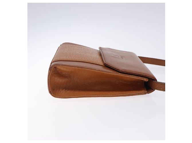 Autre Marque Borsa a Spalla Burberrys in Pelle Marrone Oro Auth bs28020 D'oro - vista 3
