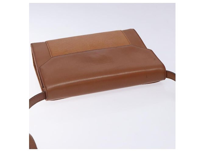 Autre Marque Borsa a Spalla Burberrys in Pelle Marrone Oro Auth bs28020 D'oro - vista 6