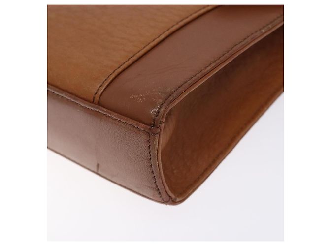 Autre Marque Borsa a Spalla Burberrys in Pelle Marrone Oro Auth bs28020 D'oro - vista 9
