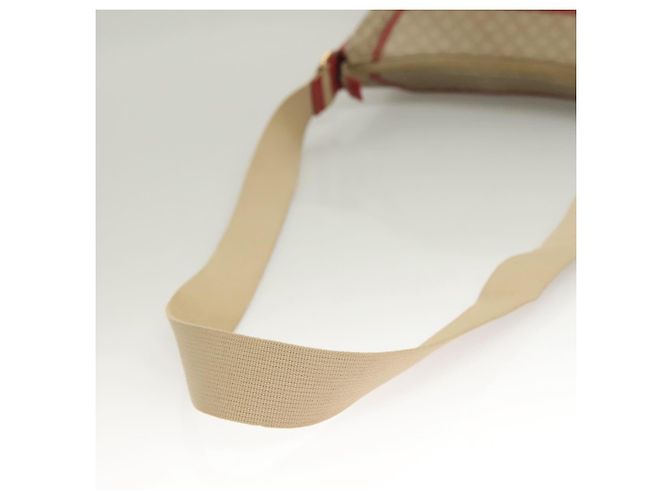 Céline Borsa a Spalla in Tela Macadam CELINE Beige Oro Auth 132148 D'oro - vista 7