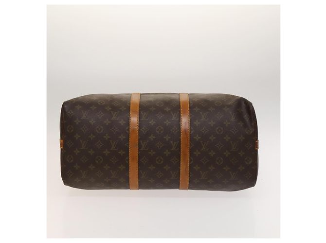 LOUIS VUITTON Borsa Boston Monogram Keepall Bandoulière 50 M41416 Auth LV 131192 Monogramma - vista 5