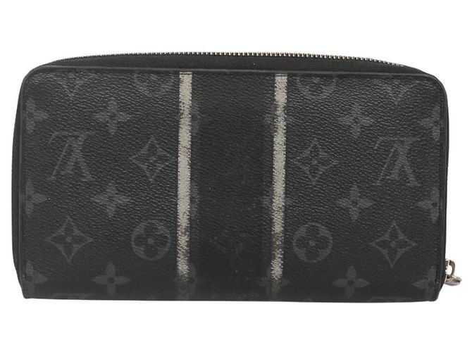 LOUIS VUITTON Monogram Eclipse Fragment Zippy Organizer M64645 LV Auth bs27872 Monogramma - vista 2