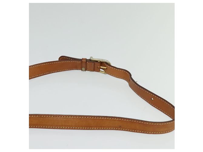 Céline Borsa a Spalla in Tela Macadam CELINE PVC Marrone Oro Auth 131356 D'oro - vista 8