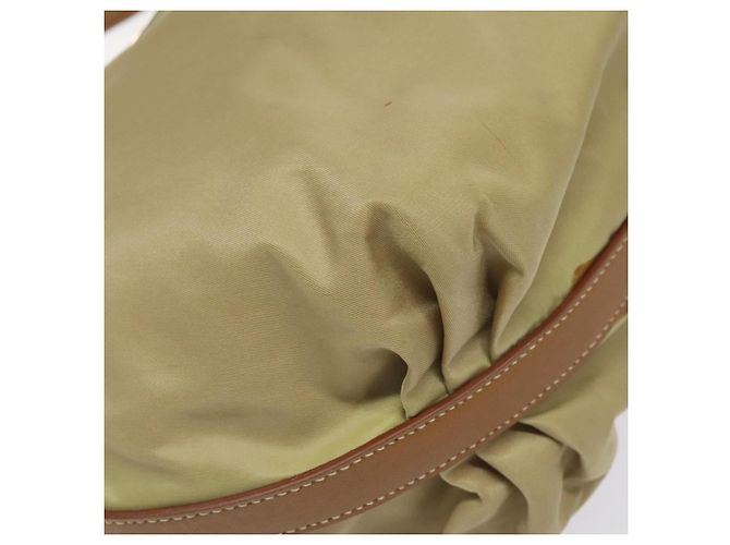 Borsa a Spalla PRADA in Nylon Pelle Beige Argento Autentica 131422 - vista 14