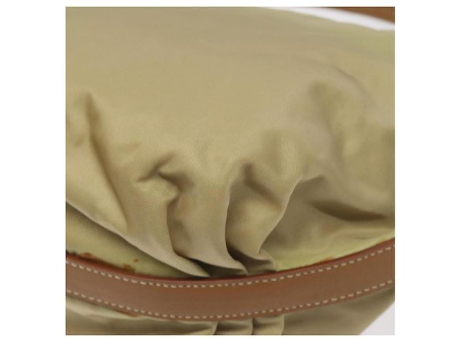 Borsa a Spalla PRADA in Nylon Pelle Beige Argento Autentica 131422 - vista 15