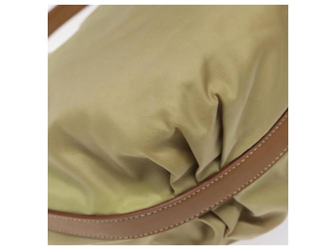 Borsa a Spalla PRADA in Nylon Pelle Beige Argento Autentica 131422 - vista 16