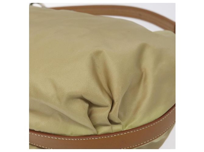 Borsa a Spalla PRADA in Nylon Pelle Beige Argento Autentica 131422 - vista 9