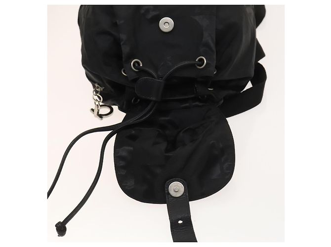 Salvatore Ferragamo Backpack Nylon Black Silver Auth 130220 - view 10