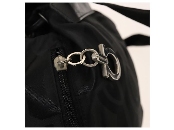 Salvatore Ferragamo Backpack Nylon Black Silver Auth 130220 - view 20