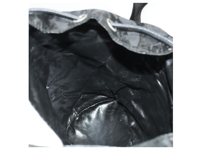 Salvatore Ferragamo Backpack Nylon Black Silver Auth 130220 - view 21