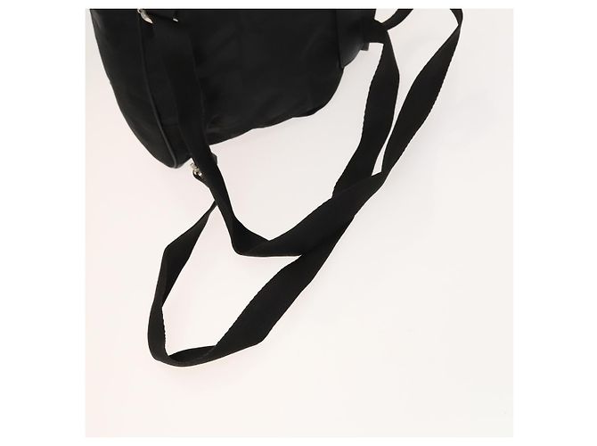 Salvatore Ferragamo Backpack Nylon Black Silver Auth 130220 - view 8
