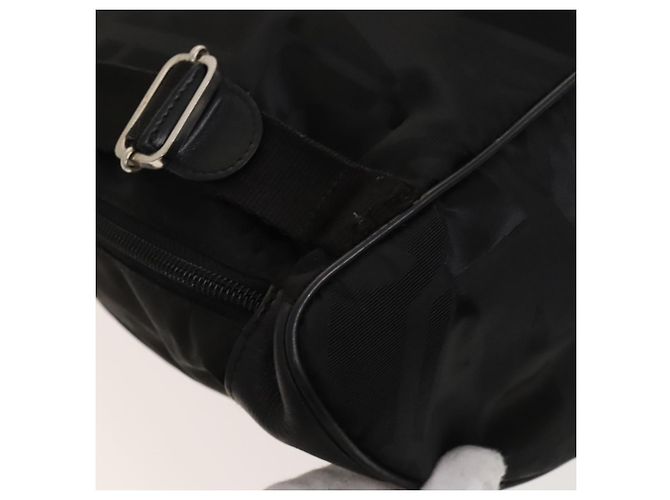 Salvatore Ferragamo Backpack Nylon Black Silver Auth 130220 - view 9