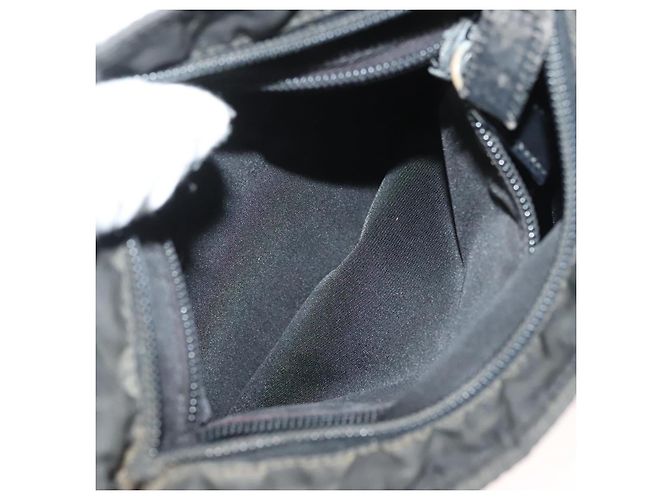Borsa a Spalla PRADA in Nylon Nero Argento Autentica bs27458 - vista 11