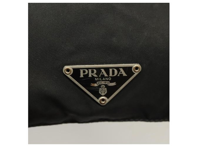 Borsa a Spalla PRADA in Nylon Nero Argento Autentica bs27458 - vista 18