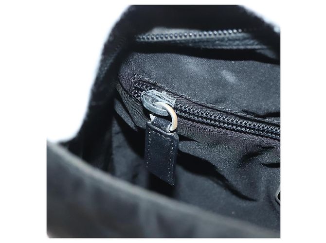 Borsa a Spalla PRADA in Nylon Nero Argento Autentica bs27458 - vista 22