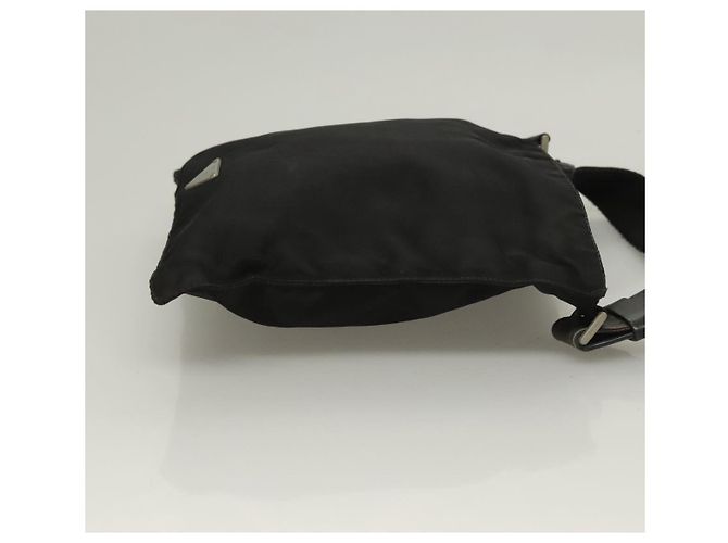 Borsa a Spalla PRADA in Nylon Nero Argento Autentica bs27458 - vista 3