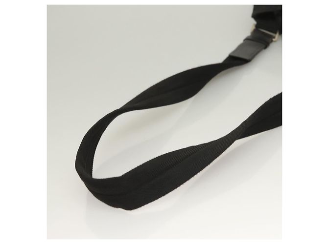 Borsa a Spalla PRADA in Nylon Nero Argento Autentica bs27458 - vista 7