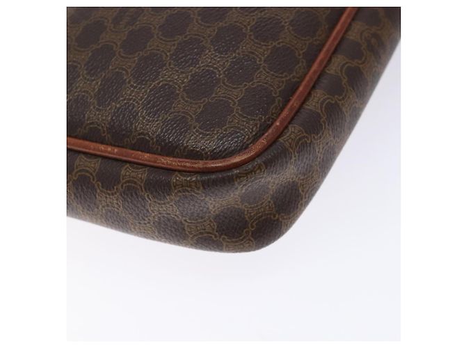 Céline Clutch in tela Macadam CELINE in pelle PVC marrone oro Auth gh359 D'oro - vista 16