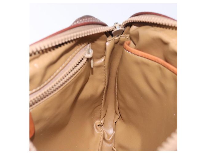Céline Clutch in tela Macadam CELINE in pelle PVC marrone oro Auth gh359 D'oro - vista 19