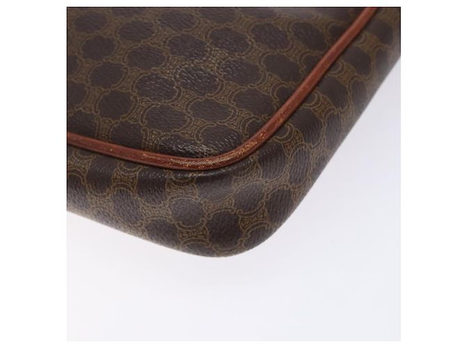 Céline Clutch in tela Macadam CELINE in pelle PVC marrone oro Auth gh359 D'oro - vista 7
