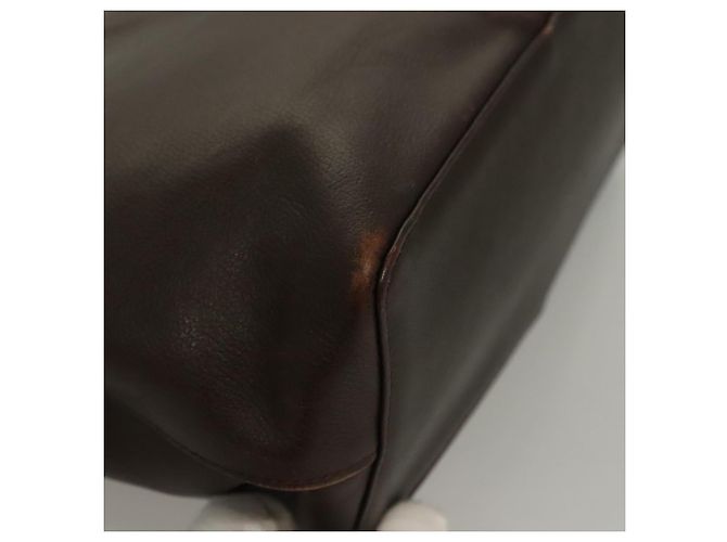 BURBERRY Hand Bag Leather Brown Gold Auth ep9761 Golden - view 8