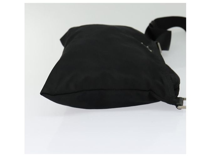 PRADA Schultertasche aus schwarzem Nylon Auth gh414 - Ansicht 4